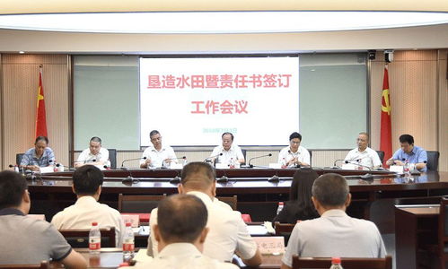 提高政治站位 强化责任担当 打造优质精品标杆工程——建工集团召开垦造水田暨责任书签订工作会议